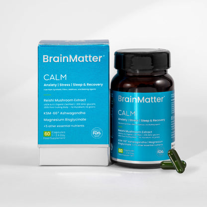 BrainMatter Calm by Balance8 Wellness for Anxiety Relief, Stress Management, and Restorative Sleep.