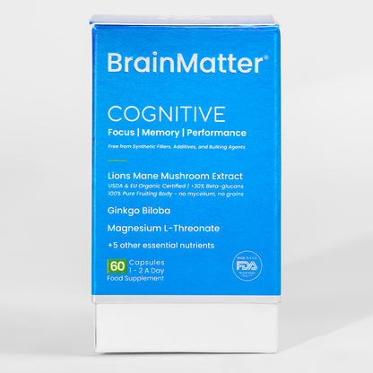 BrainMatter Cognitive by Balance8 Wellness for improved focus, sharper memory, and sustained mental performance.