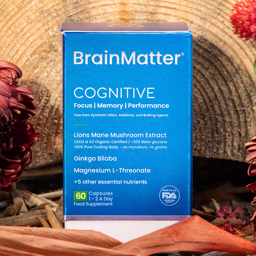 Discover the power of BrainMatter Cognitive — formulated with eight scientifically researched ingredients, this clean, synergistic blend supports cognitive resilience (clarity, productivity, endurance). Start your day strong and embrace infinite possibilities.