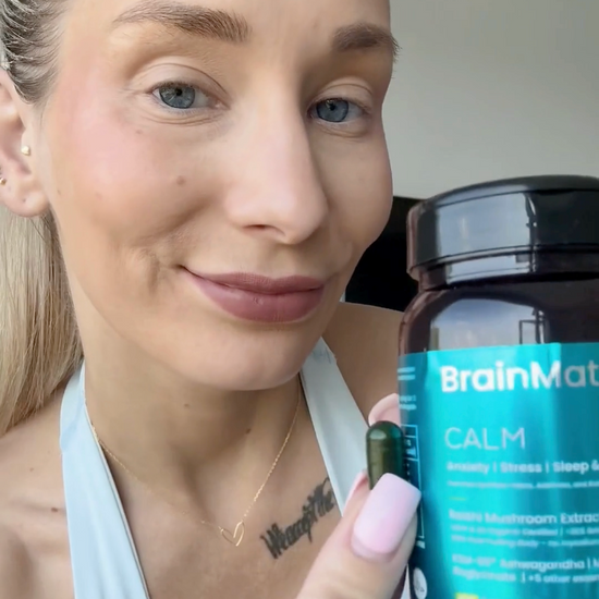 Customer feedback for BrainMatter Calm - genuine satisfaction for anxiety relief, stress management, and improved sleep & recovery. 